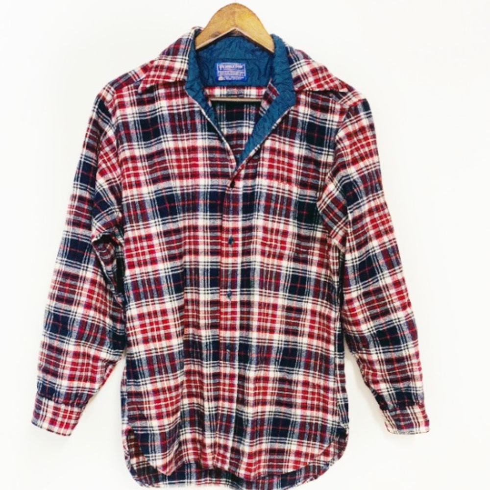 Pendleton Size L 100% Virgin Wool Lodge Shirt